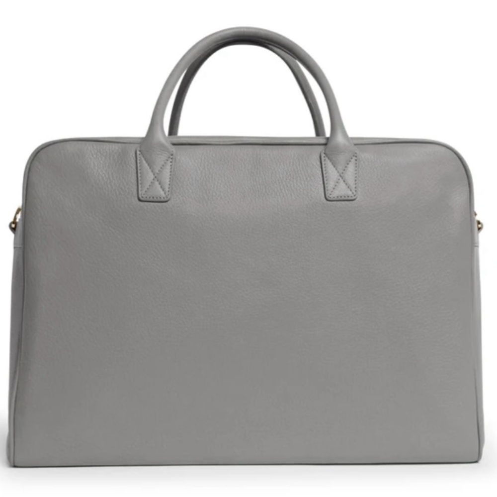 LEATHEROLOGY GRAY HARWOOD WEEKENDER BAG